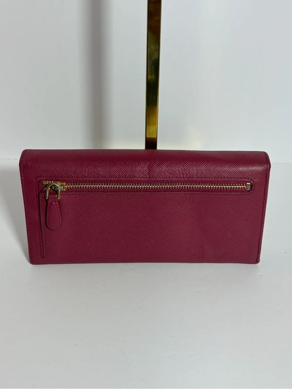 AUTHENTIC PRADA Women's Saffiano Leather Wallet - Rose